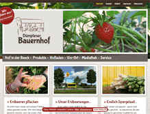 Tablet Screenshot of duemptener-bauernhof.de